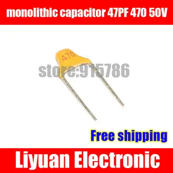 

Free shipping MLCC / monolithic capacitor 47PF 470 50V multi-layer ceramic capacitor / pitch 5.08MM / Accuracy 20%