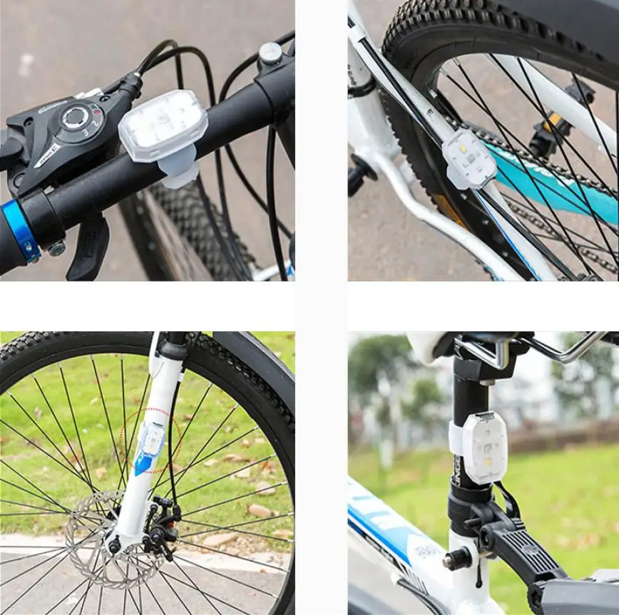 Велосипед фары яркий на открытом воздухе светодиодный Bicycle Safety Light фонарик идеально подходит для Ru Ночная езда на велосипеде свет велосипед ...