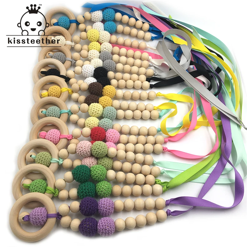10 шт. детский Прорезыватель для зубов из натурального дерева|baby teether|baby wooden