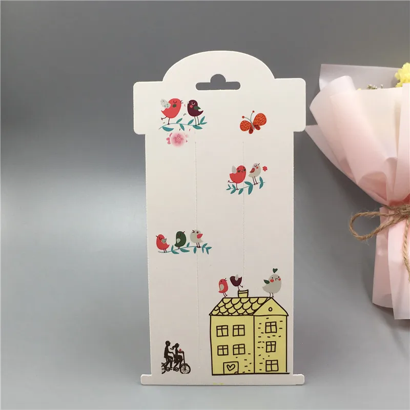 100Pcs 16*8cm Color Printing Paper Jewelry Packaging Card for Single Clip/Hair Clip/ Claw Kraft Display | Украшения и аксессуары