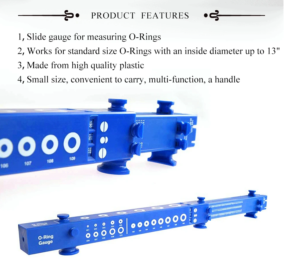 O-Ring Gauge делает работу умной голубой OPSG Pro Gage(1 предмет) телескопическое уплотнительное кольцо скользящий измерительный ID Gauge