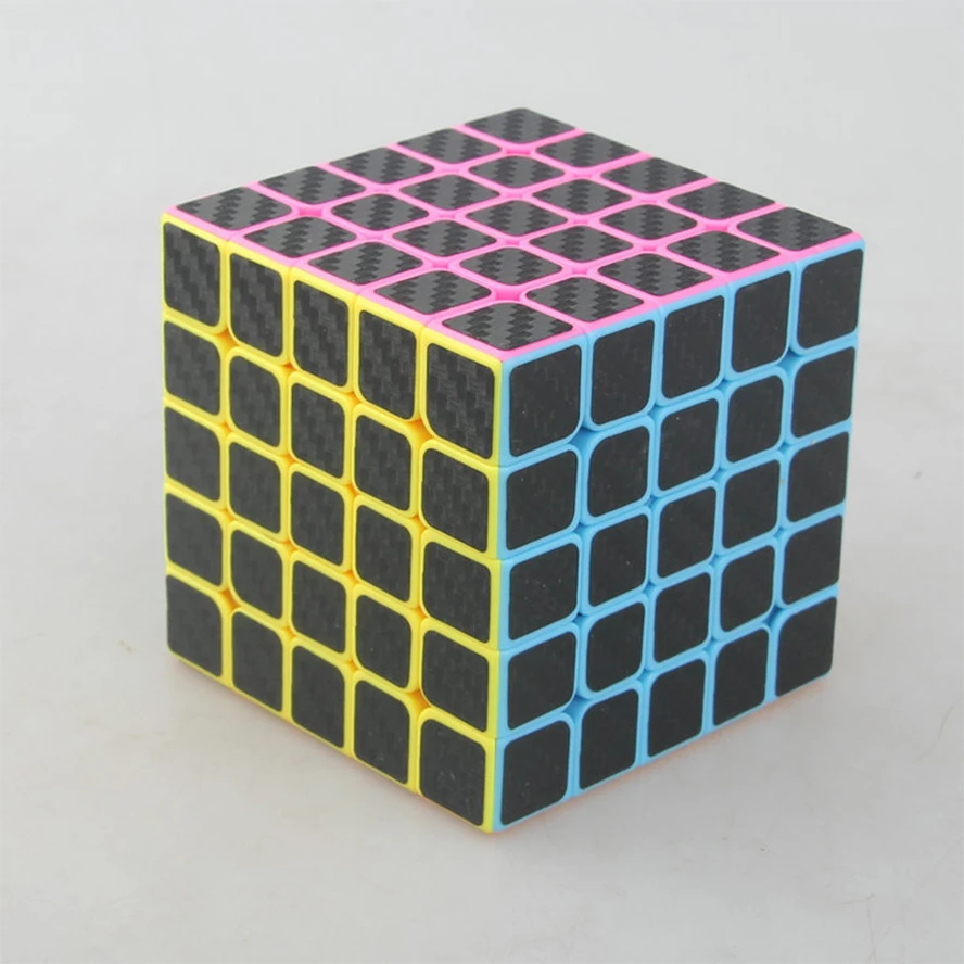 

63mm New Magic Cubes 5x5x5 Safety Sticker Puzzle Speed Cube Colorful Learning Educational Cubo Magico Toys for Children