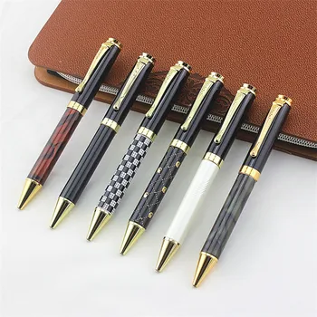 

Luxury quality pen jinhao 500 Golden Business office Medium nib Ballpoint Pens New Student office stationery
