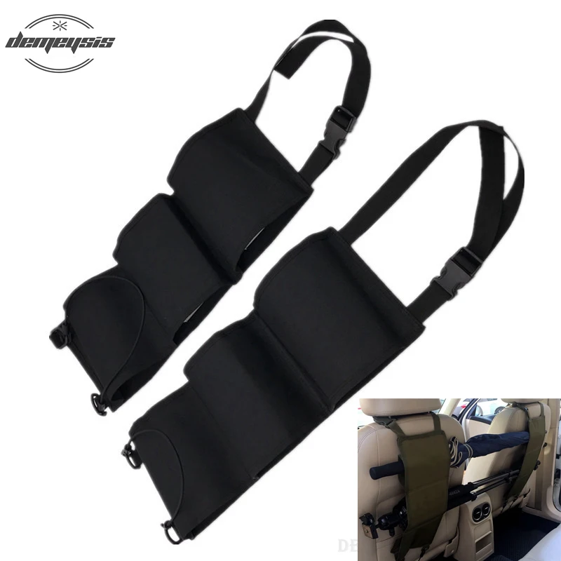 Nylon Tactical Car Back Organizer Seat Cover Car Seat Gun Holder