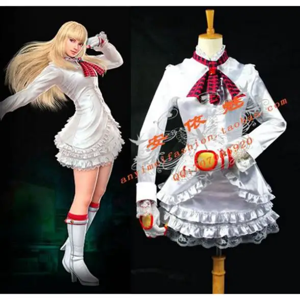 

Tekken 6 Lili Satin Dress Game Cosplay Costume Tailor-made[G688]