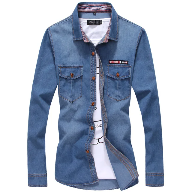 men's denim shirts uk