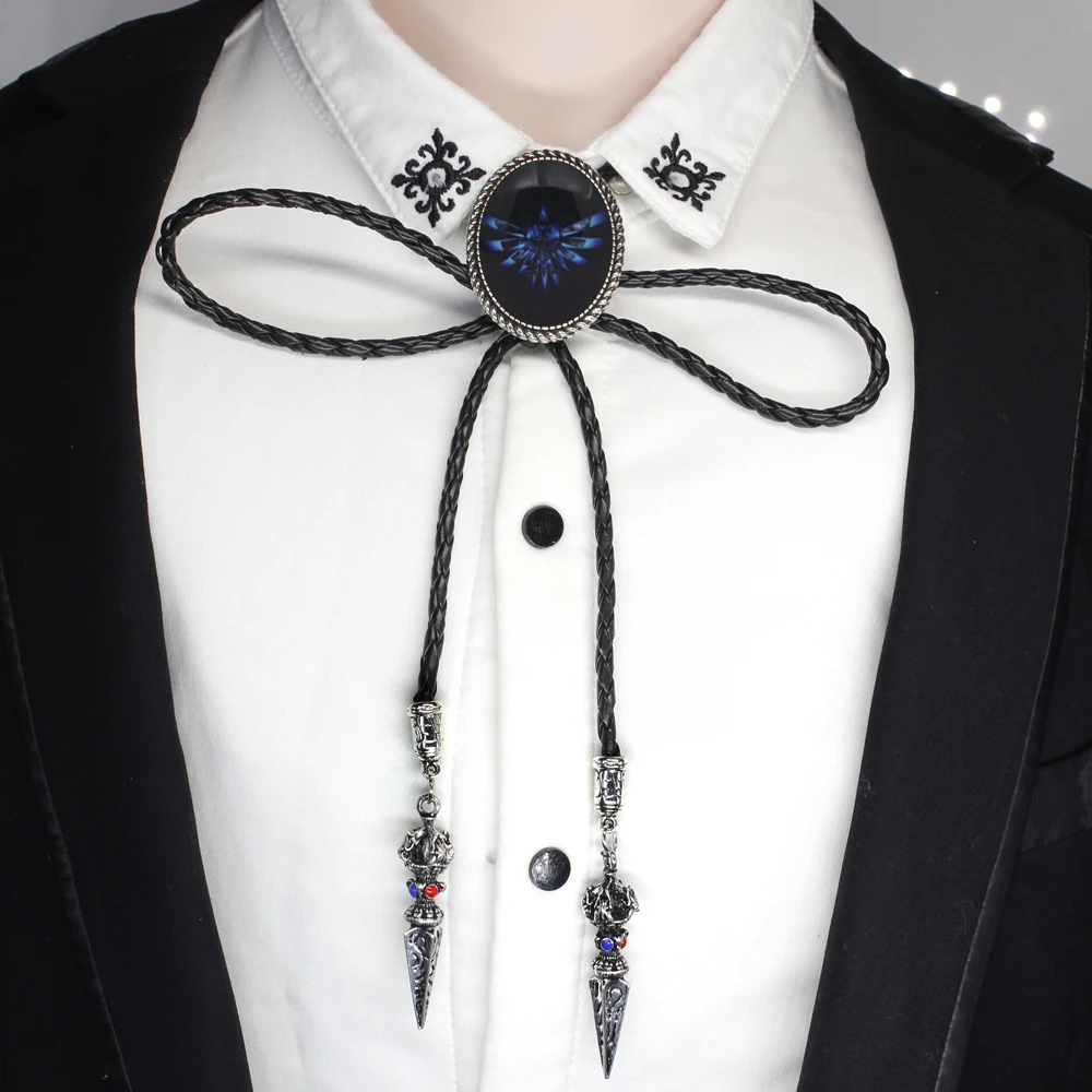 HZSHINLING Легенда о Zelda Боло галстук ковбойская рубашка Zelda сердце шеи галстук ожерелье с фото ювелирные изделия - Окраска металла: 16