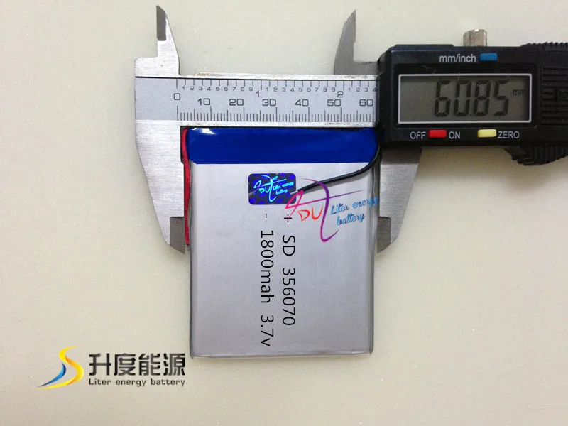Big Size Lipo Batteries 3.7v 1800mahrechageable Lithium Ion Tablet