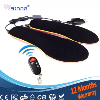 

NEW Rechargeable heated insoles heating insoles Winter thick insole Wool Warm with fur keep warm feet for women and men shoes