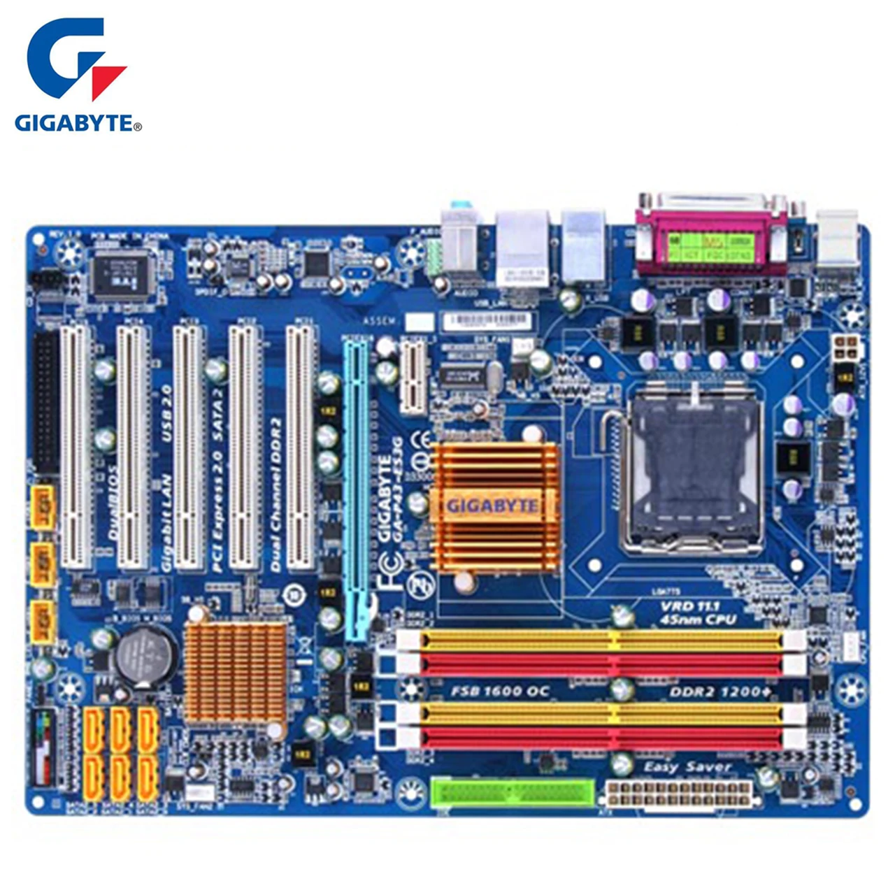 Gigabyte GA-P43-ES3G оригинальная материнская плата LGA775 DDR2 USB2.0 16G P43 P43-ES3G настольных SATA2 системная плата Б/у