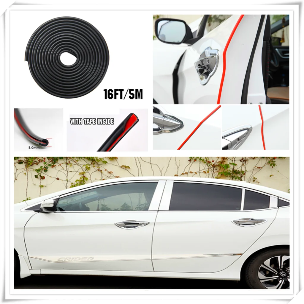Car Door Protector Edge Guard Cover Strip line for Chevrolet Volt SS Chevelle FNR 1970 1967 Impala Chaparral | Автомобили и