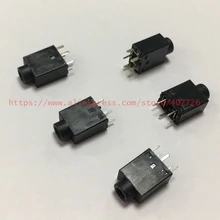 5 шт./лот 3,5 женский аудио разъем Daul Track разъем для наушников Разъем PJ-358 5pin DIP для динамика аудио+ 3P Мужской Разъем