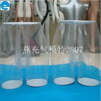 

Free Shipping!Newest Clear Transparent Mannequin Torso Inflatable Mannequin Torso Model High Quality Made In China