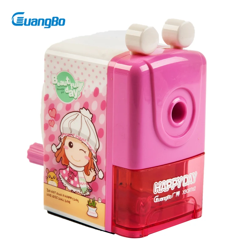 Guangbo Pencil Sharpener Girl & Cute Boy 2 Styles Happy Time School