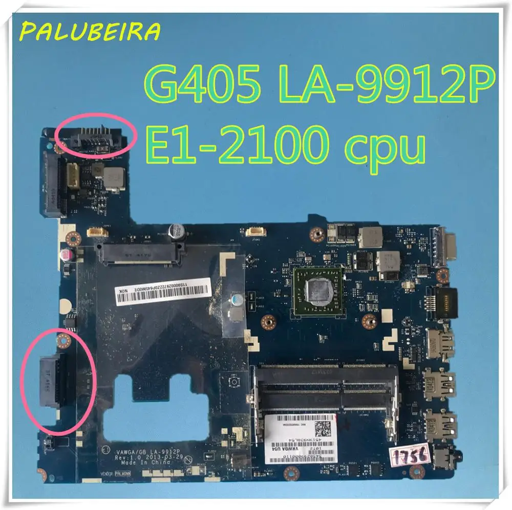 Парусник! VAWGA/GB LA-9912P ноутбук материнская плата подходит для LENOVO G405 ПК с сенсорным