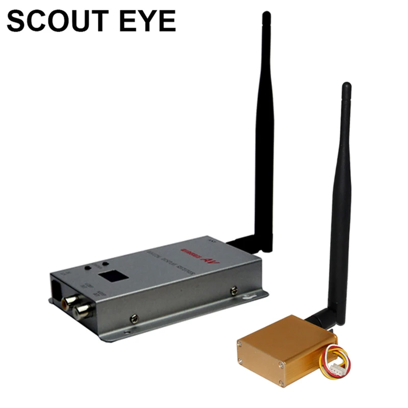 

SCOUT EYE QLM-1204-700A 1.2ghz Tx 4 ch Rx 28 ch 700mw Mini Wireless Audio Video Transmitter And Receive Kit
