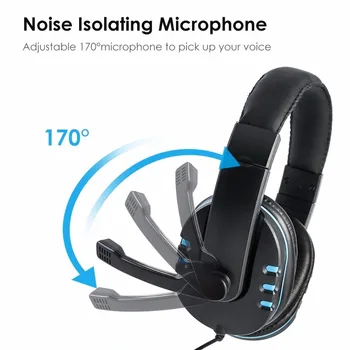 

Fashion Gaming Headset Mic Stereo Surround Headphone 3.5mm Wired For PS4 Xbox PC Xboxone