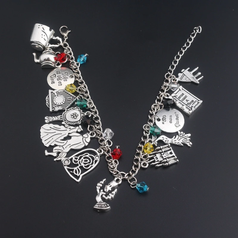 

Movie Beauty and the Beast Bracelet Bangle Fashion Once Upon A Time Bracelet for Women Jewelry