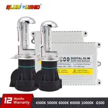 Тонкий балласт Газоразрядная Лампа ксенон комплект 55 Вт ксеноновая лампа 9007 H13 bi Xenon 4300 К 5000 k 6000 k 8000 k h4 hi низкая xenon HID Балласт