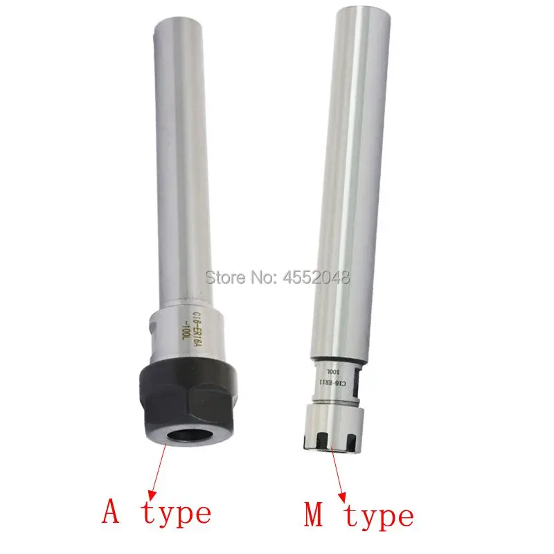 Удлинитель C16 ER11 ER16 ER20 100L 150L 200L 250L цанговый патрон Holderbar прямой 16 мм хвостовик для