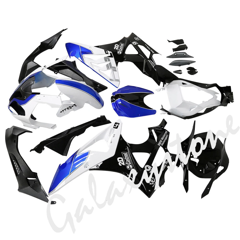 Сине белые инжекторный комплект кузова для BMW S1000RR S 1000 RR 2009 2010 2011 2012 2013 2014|Полные