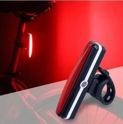 US $4.26 USB Rechargeable Bicycle Rear Light Cycling LED Taillight Waterproof Bike Tail Light Back Lamp for 