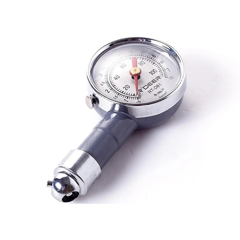 Tire Air Pressure Gauge Dial Meter Tester 10 100 PSI For Car Truck Tyre