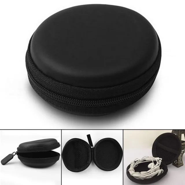 Earphone Wire Cables Case Box 8x3cm Portable Storage Coin Purse