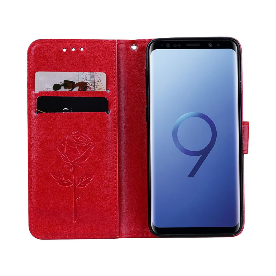 CAPAME Flip Wallet Leather Case For Samsung Galaxy S6 S7 Edge S8 S9 Plus Rose Girls 360 Cover For Samsung S9 S8 Case Phone Case  (11)