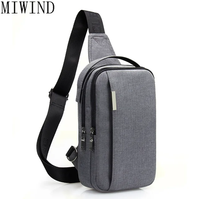 Us 25 0 Miwind Sling Bag Man Oxford Chest Bags Men Messenger Band Male Shoulder Waist Handbag Large Capacity Tys678 In Crossbody From