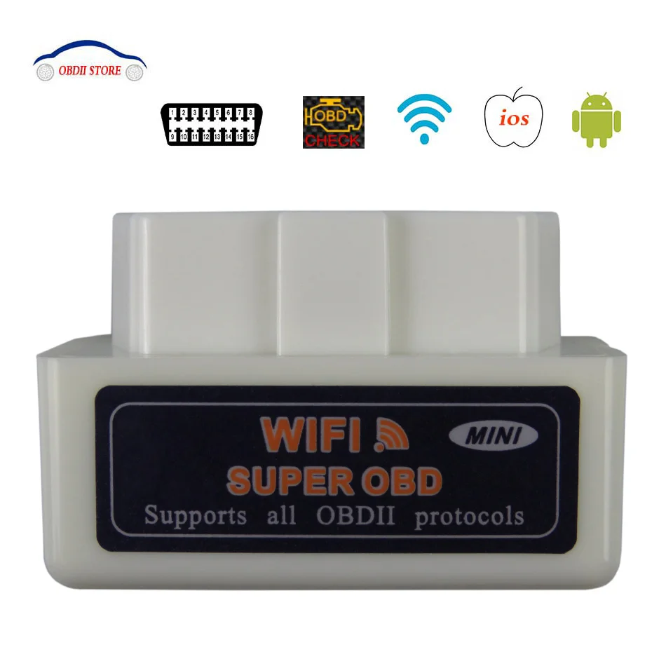 ELM 327 Obd 2 V1.5 ELM327 Wifi OBD2 OBDII Car Diagnostic Scanner ELM-327 V 1.5 wi-fi OBD ii Adapter Auto Diagnostic Tool 2016 obd2 obd ii wireless v2 1 super mini elm 327 bluetooth obd obd 2 elm327 interface bt for android torque pc diagnostic tool