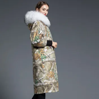 

New Real Fur Coat Rex Rabbit Fur Liner Coats Raccoon Fur Collar Hooded Jacket Winter Long Jackets Women Parka Abrigo Mujer Z1111