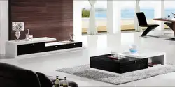 Современный дизайн черного и белого дерева мебель Чай Кофе фоторамка на стол, телевизор набор, лучшая гостиная комната набор мебели YQ135
