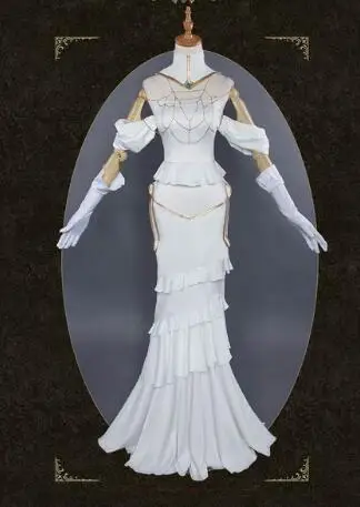 Персонаж Аниме Overlord косплей принцесса альбедо костюмы Хэллоуин сцена Новая мода геймер костюм Albedo Cos платье - Цвет: Costume