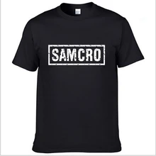SOA Sons of anarchi/детская модная футболка с принтом «SAMCRO» для мужчин; модная повседневная Хлопковая мужская футболка в стиле Харадзюку с короткими рукавами