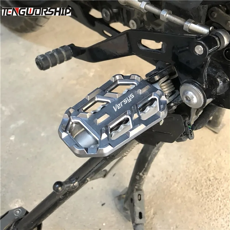 

Teng Worship Motorcycle Billet MX Wide Foot Pegs Pedals Rest Footpegs For Kawasaki Versys 650 X300 X1000 VERSYS 650 X-300 X-1000