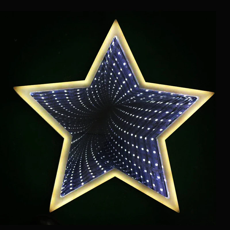 3D Marquee LED Tunnel Lamps Novelty Illusion Star Cloud Pineapple Heart Bell Night Lights Creative Gift Decor Lamp For Wall Desk (5)