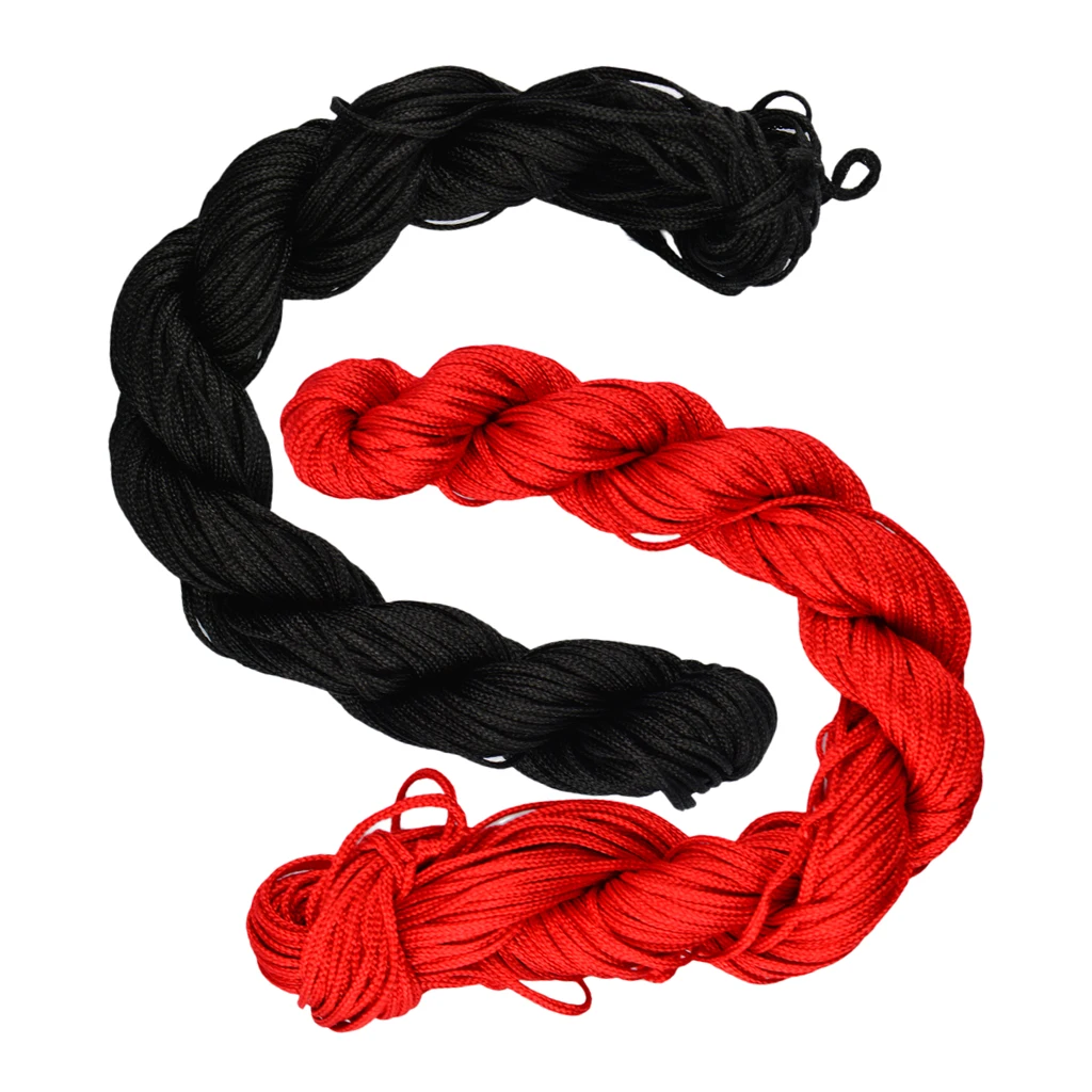 60 Meters 1mm Kumihimo Nylon Braided String Cord Thread Bracelet Supplies