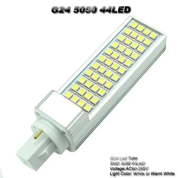 44 Светодиода smd 5050 G24 Светодиодная лампа 9 Вт белый/теплый белый 100-240 В Освещение