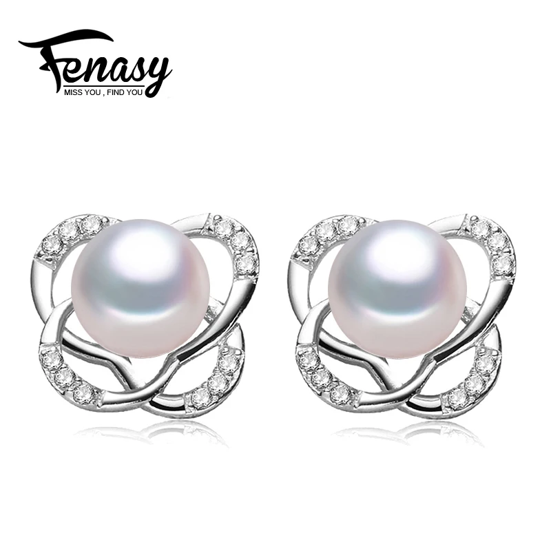 Fenasy жемчужные серьги 2017 новый природный женщины жемчужной сережкой для женщин