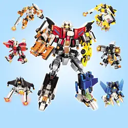 Деление робот 6 в 1 робот-трансформер King Kong модель строительные блоки наборы кирпичи развивающие игрушки для детей подарок
