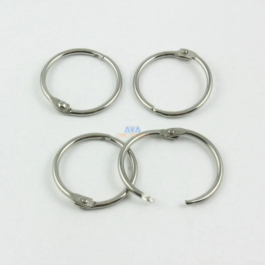30 Pieces 22mm Stainless Steel Curtain Rings Curtain Open Rings Sliding Hook