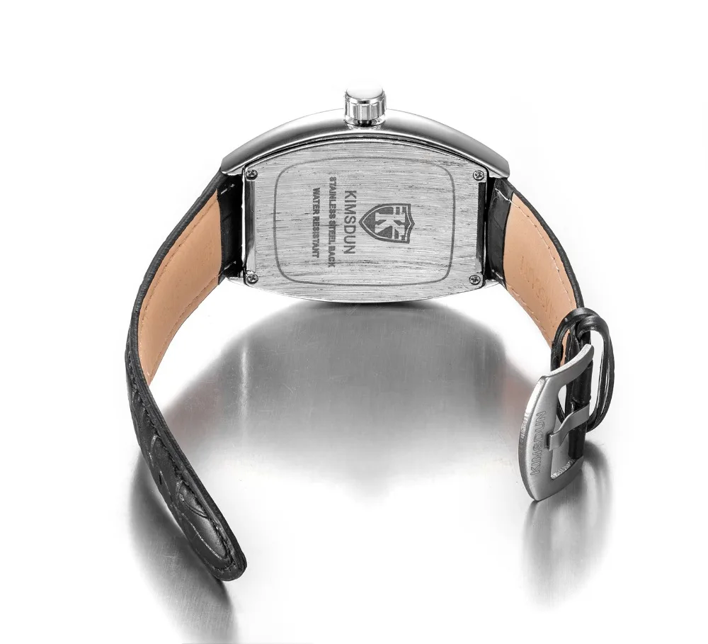 Модные Tonneau часы Мужские квадратные водонепроницаемые деловые часы Мужские кварцевые кожаные Наручные часы мужские часы horloge relojes hombre
