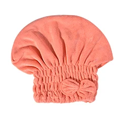 ZhangJi, Женская сухая шапка с бантом, Супер Абсорбирующая, микрофибра, тюрбан, быстрое высыхание, банное полотенце, ванная, для волос, сухая шапка - Цвет: orange
