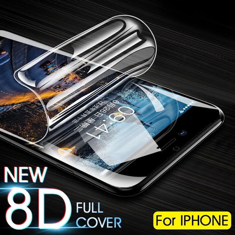 

6D Full Cover Soft Hydrogel Protective Film For iPhone XS Max XR X 8 Plus 8 7 6 6S Plus 7 Plus Screen Protector Film Not Glass