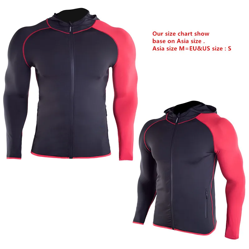Men's Sport Sweatshirts Hoodies Running Jackets Hoodie Men Breathable Quick dry Yoga Fitness Jerseys Sports Coat comfortable