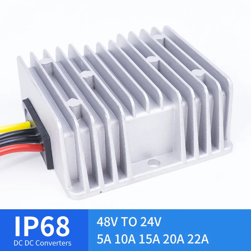 

48V TO 24V 5A 10A 15A 20A 22A DC DC Converter Waterproof Buck Converter Voltage Regulating Power Module CE Certification