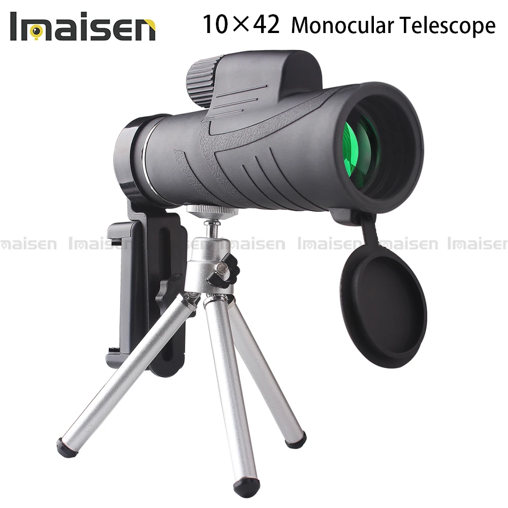 

10x42 monocular telescope with night vision and waterproof mobile phone telescope