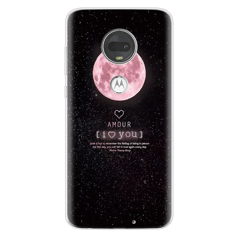 Чехол для телефона, чехол для Motorola Moto G7 G 7 Plus Play, чехол из мягкого ТПУ силикона, Забавный чехол для Motorola G7 power, чехол с космическим рисунком
