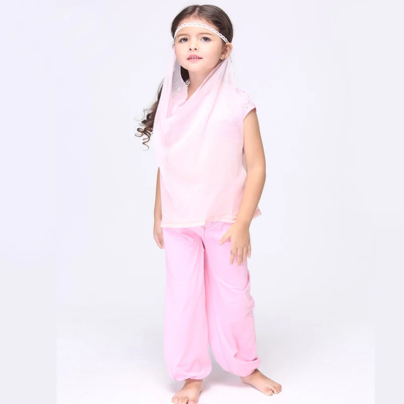 Arabian Nights Pink Princess Girls Fancy Dress Kids Jasmine Kids ...